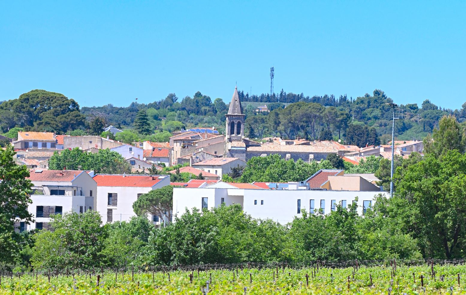 Vue du village de Saint Georges d'Orques