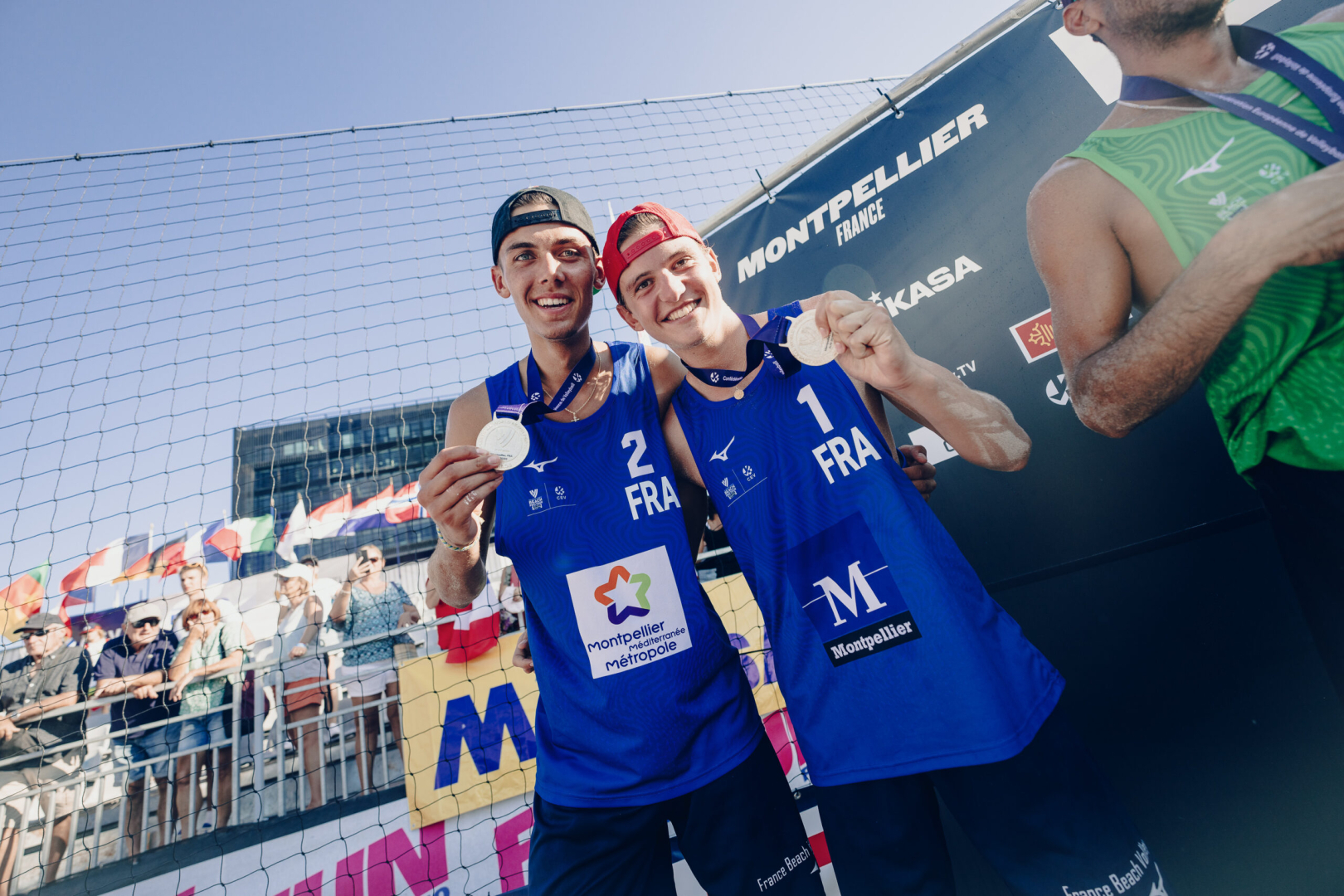 Tandem de joueurs du Montpellier Beach Masters