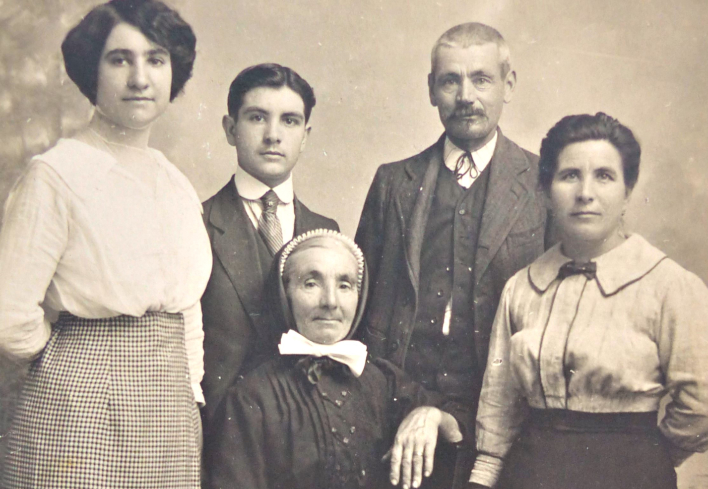 Image ancienne d'une famille