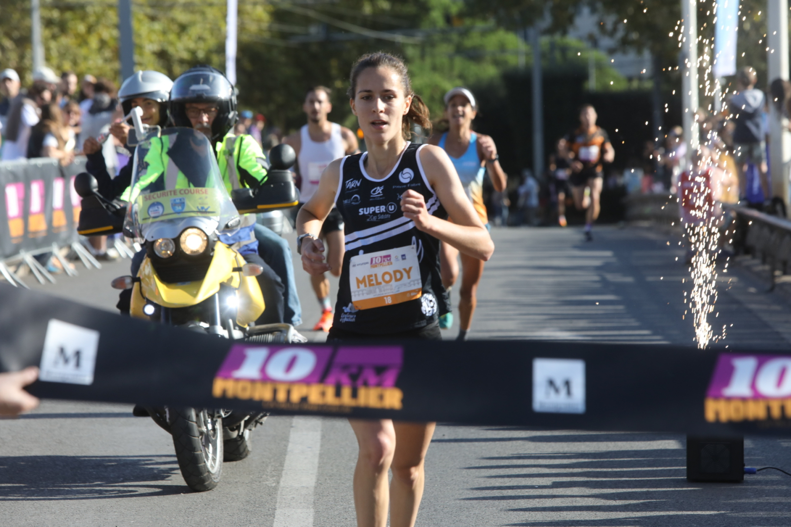 première femme à l'arrivée du 10km