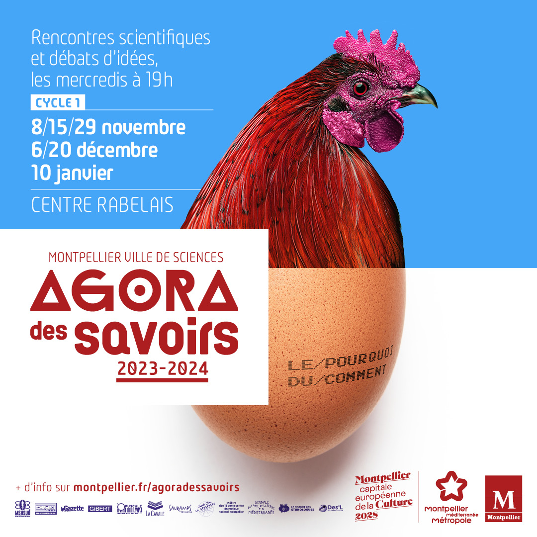Affiche de l'Agora des Savoirs 2023/2024