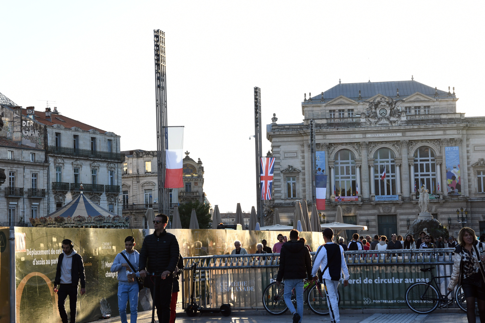 Place de la Comédie en travaux 