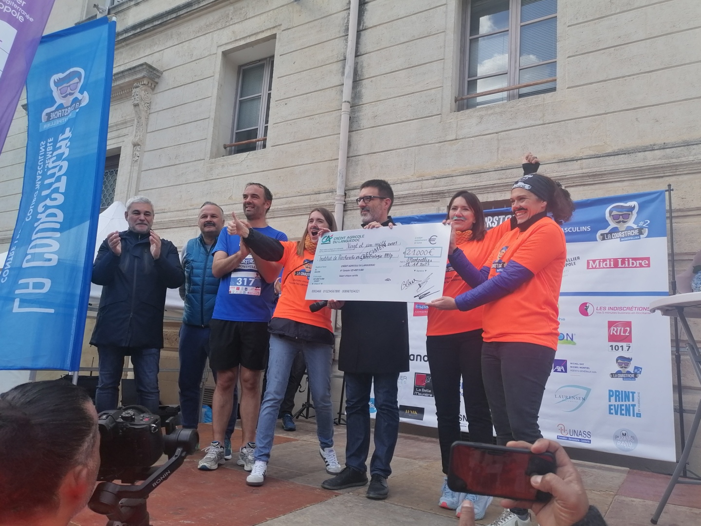 Podium de la course
