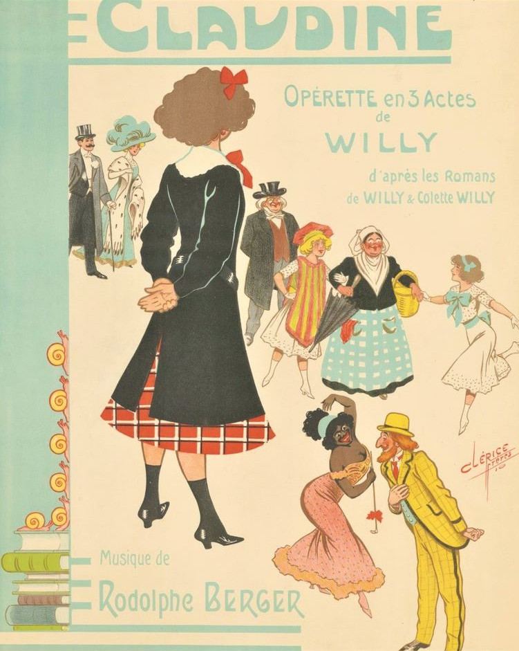 Affiche de l'opérette adaptée de la série des Claudine