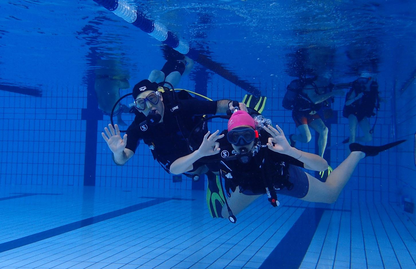 Baptêmes de plongée à la piscine Alex Jany, à Jacou