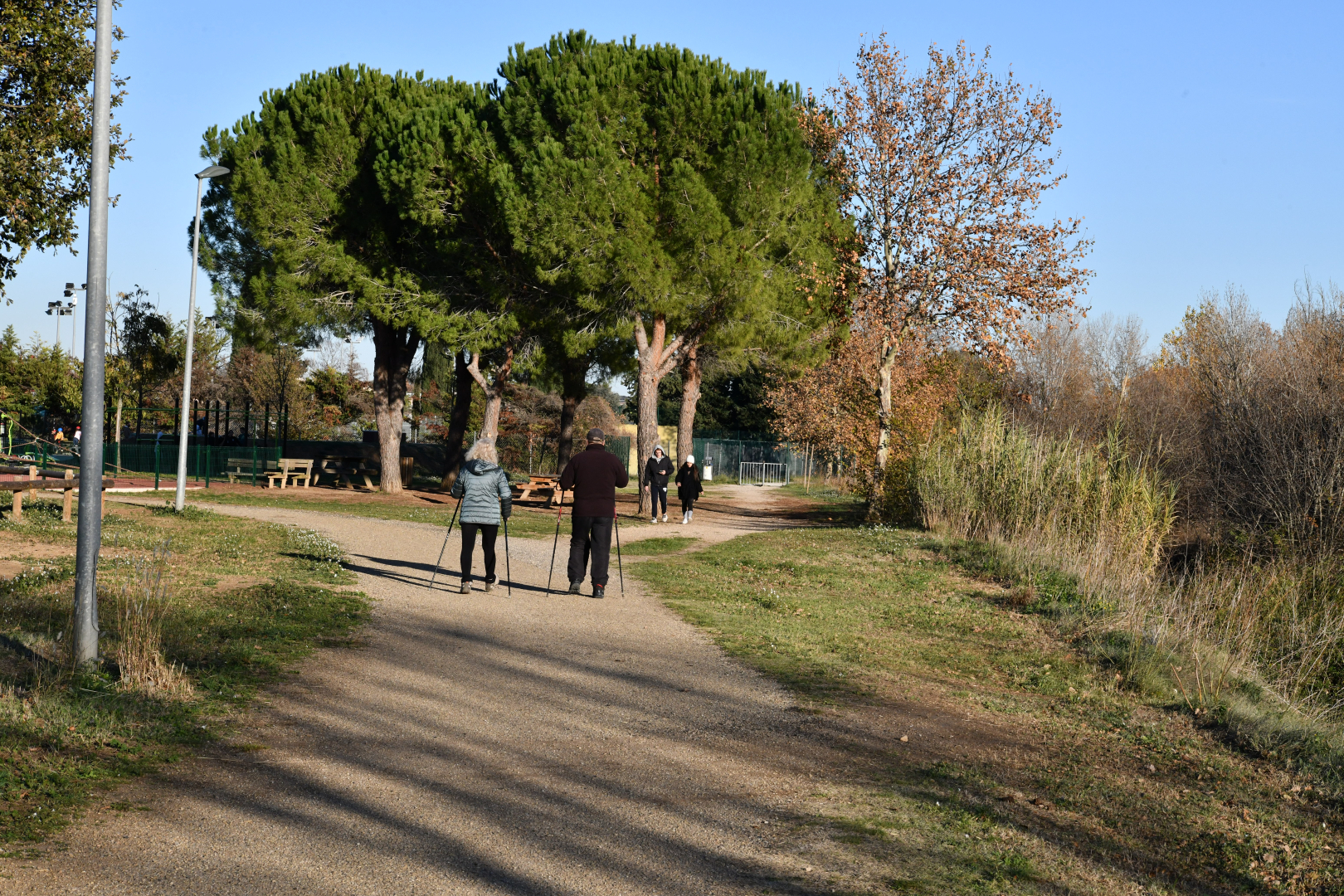 Marche nordique au bord du Coulazou