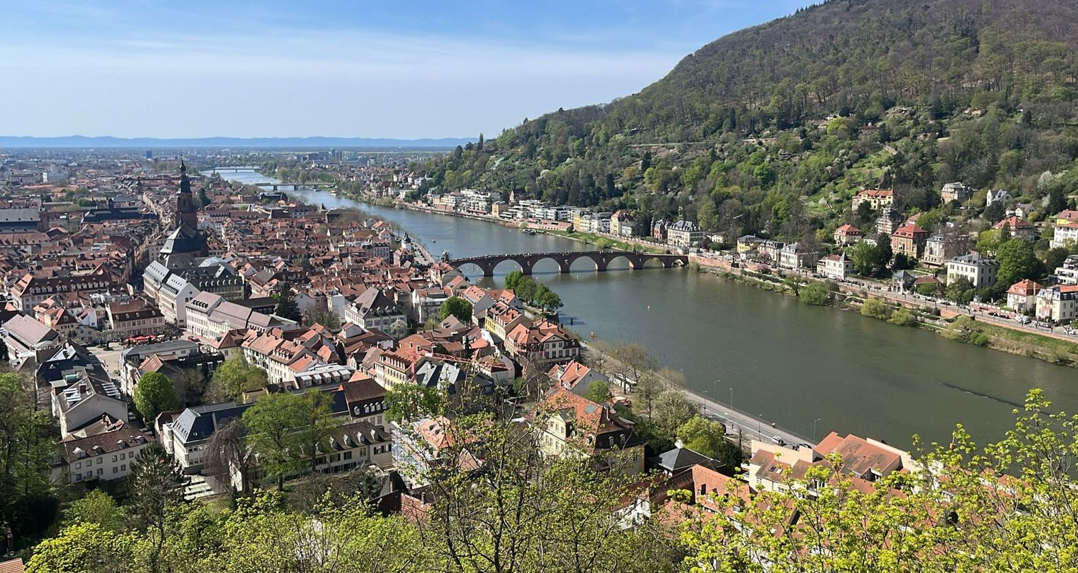 Vue aérienne de Heidelberg