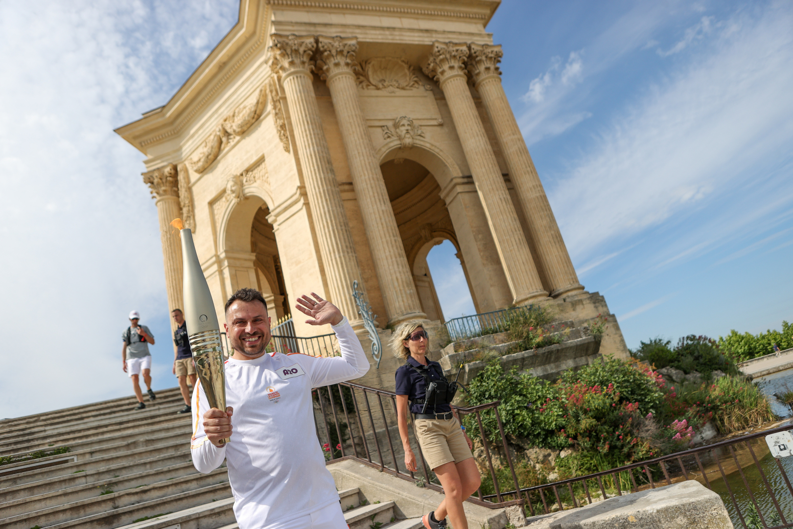 La flamme au Peyrou