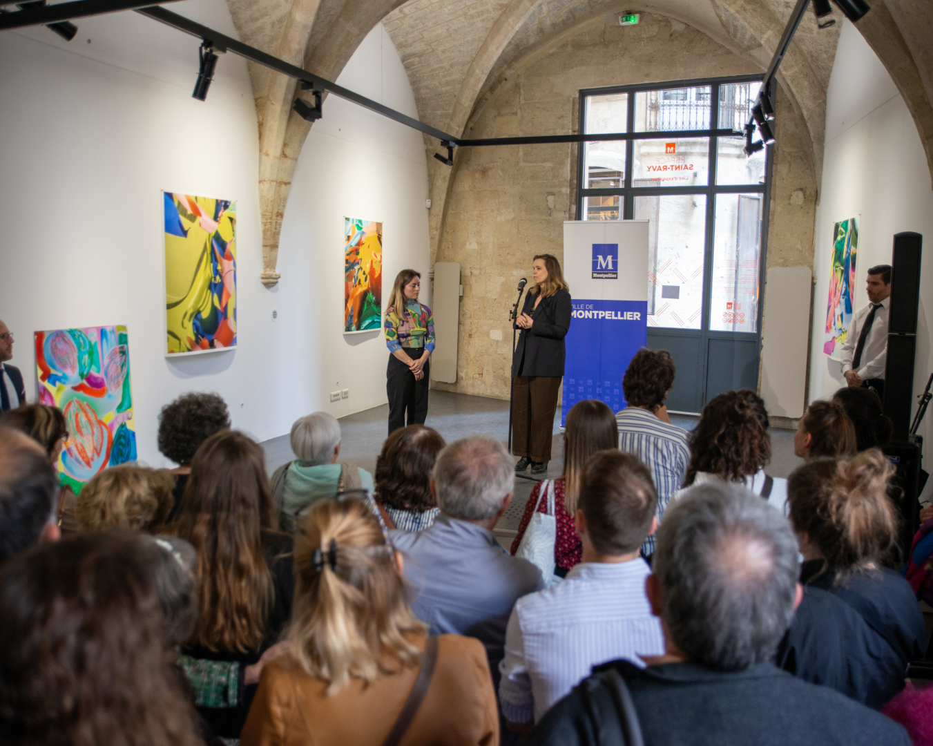 Agnès Robin, adjointe déléguée à la Culture, salue le travail de l'artiste