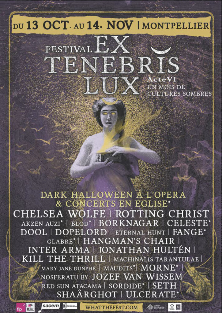 Affiche du festival Ex Tenebris Lux