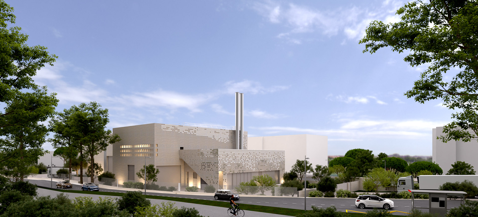 Vue maquette de la future chaufferie