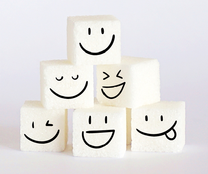 des morceaux de sucre