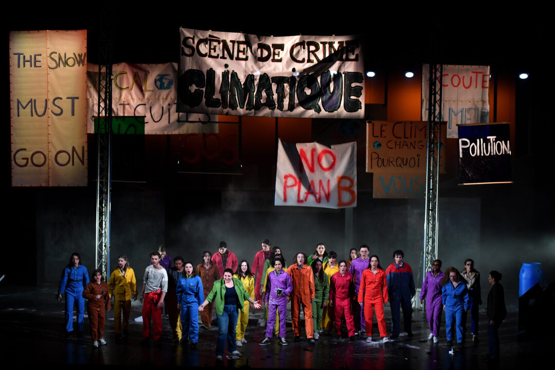 "Climat" créé par l'OOMN et joué en mars 2023 soulevait la question de la culture et de l'écologie sur la scène de l'opéra Comédie