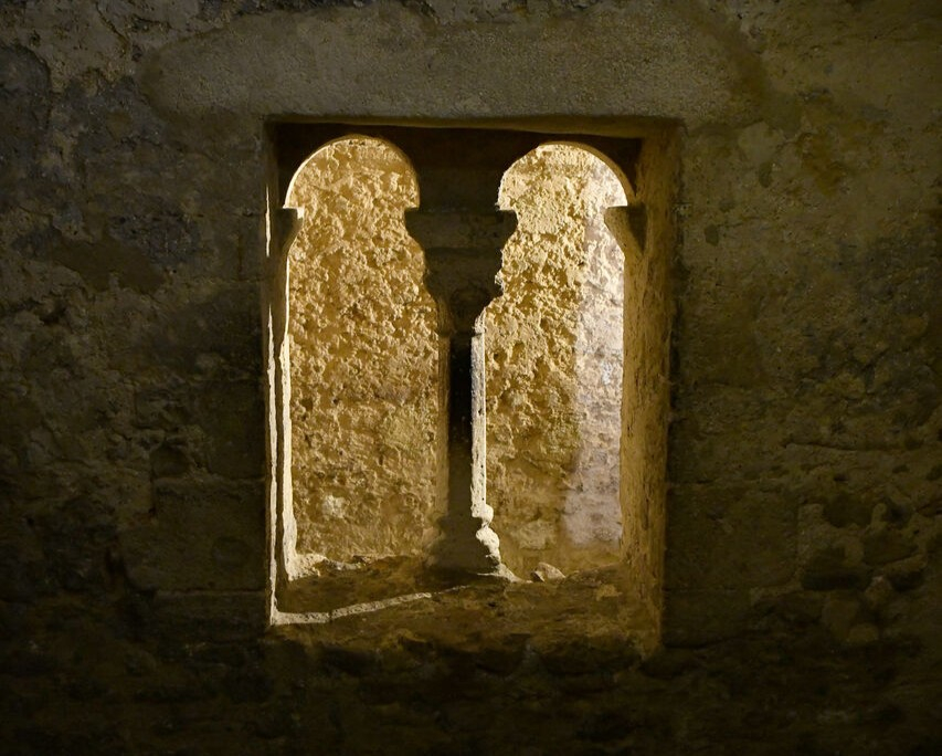 fenestrons dans le mikvé médiéval de Montpellier