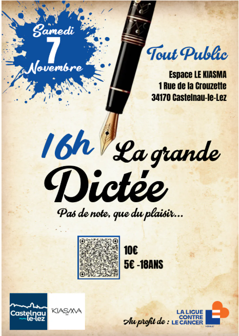Affiche dictée