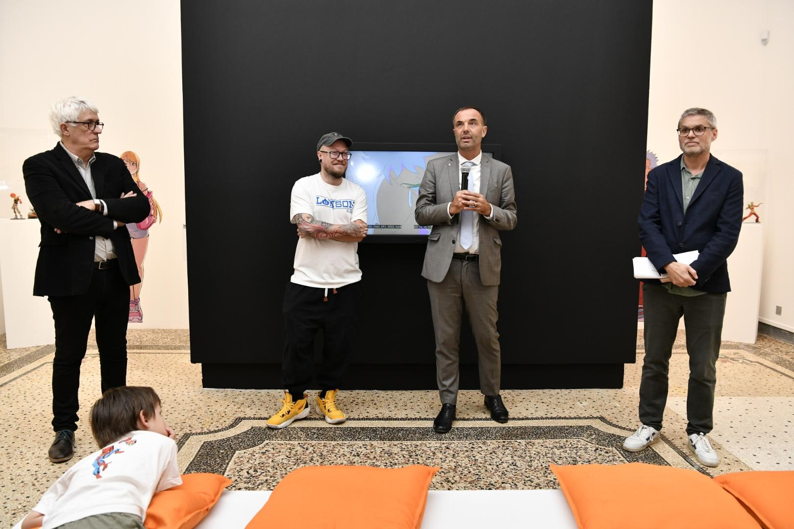 élus au vernissage