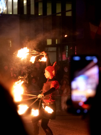 Spectacle de flammes à Juvignac