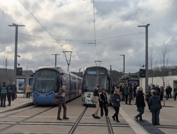 Les deux pôles d'échanges intermodaux aux arrêts "Montferrier-sur-Lez" et "Clapiers" facilitent les déplacements des habitants de ces communes